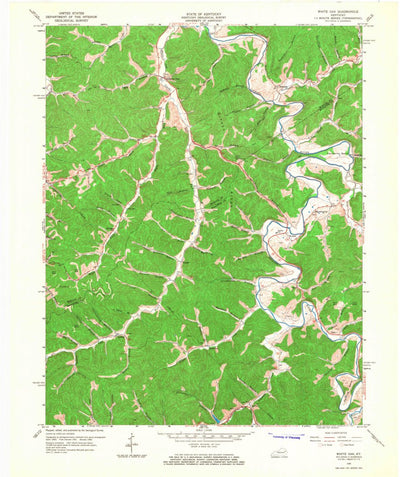United States Geological Survey White Oak, KY (1965, 24000-Scale) digital map