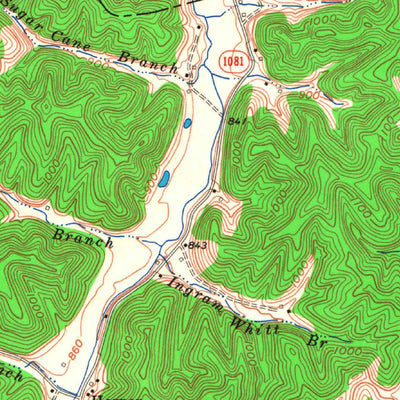 United States Geological Survey White Oak, KY (1965, 24000-Scale) digital map