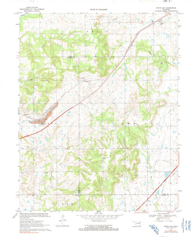 United States Geological Survey White Oak, OK (1970, 24000-Scale) digital map