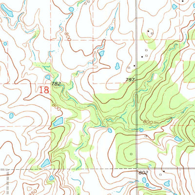 United States Geological Survey White Oak, OK (1970, 24000-Scale) digital map
