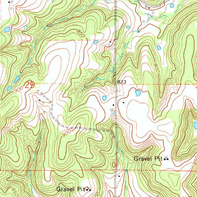 United States Geological Survey White Oak, OK (1970, 24000-Scale) digital map