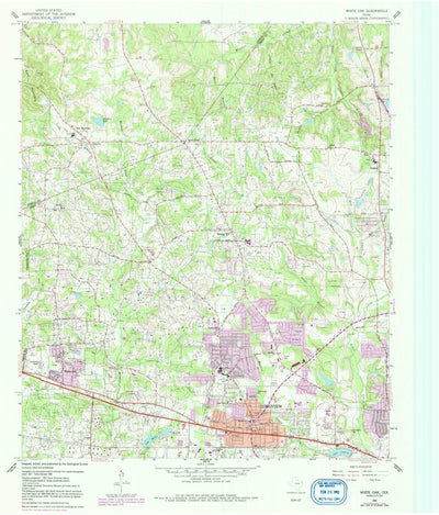 United States Geological Survey White Oak, TX (1960, 24000-Scale) digital map