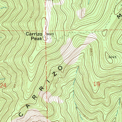 United States Geological Survey White Oaks South, NM (1973, 24000-Scale) digital map