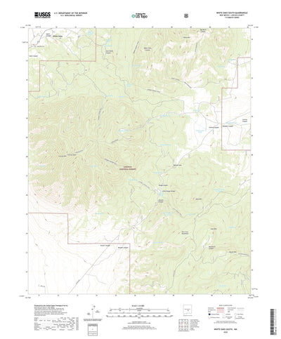 United States Geological Survey White Oaks South, NM (2020, 24000-Scale) digital map