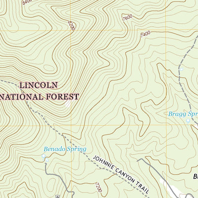 United States Geological Survey White Oaks South, NM (2020, 24000-Scale) digital map