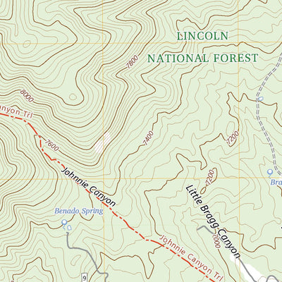 United States Geological Survey White Oaks South, NM (2023, 24000-Scale) digital map