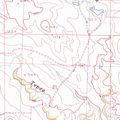 United States Geological Survey White Owl SE, SD (1983, 24000-Scale) digital map