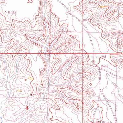 United States Geological Survey White Owl SE, SD (1983, 24000-Scale) digital map