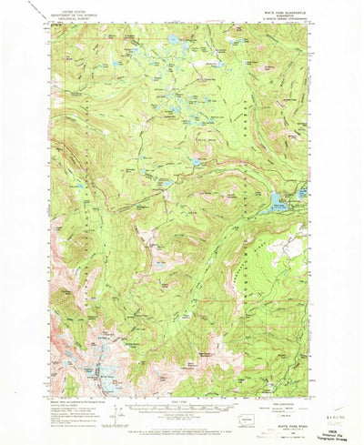 United States Geological Survey White Pass, WA (1962, 62500-Scale) digital map