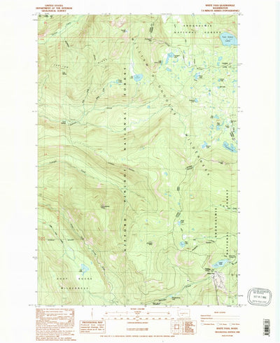 United States Geological Survey White Pass, WA (1988, 24000-Scale) digital map