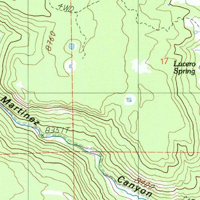 United States Geological Survey White Peak, NM (1994, 24000-Scale) digital map