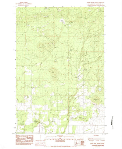 United States Geological Survey White Pine Buttes, WA (1983, 24000-Scale) digital map