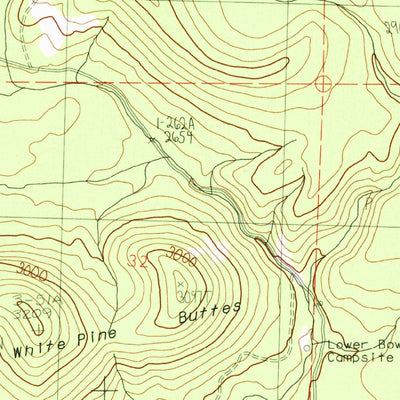 United States Geological Survey White Pine Buttes, WA (1983, 24000-Scale) digital map