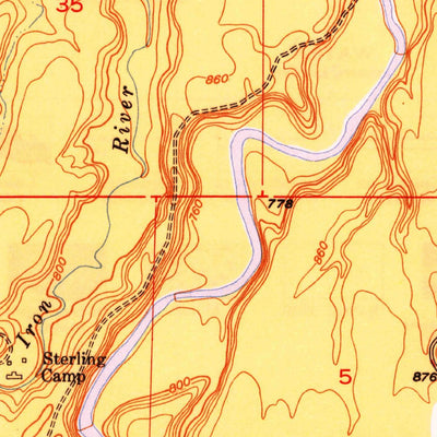 United States Geological Survey White Pine, MI (1949, 24000-Scale) digital map