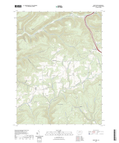 United States Geological Survey White Pine, PA (2023, 24000-Scale) digital map