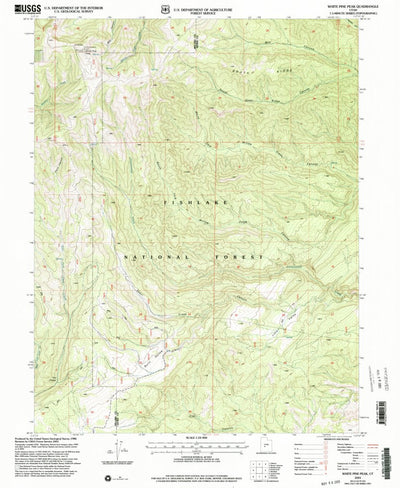 United States Geological Survey White Pine Peak, UT (2001, 24000-Scale) digital map