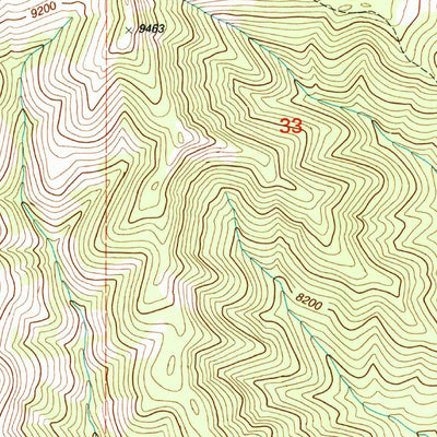 United States Geological Survey White Pine Peak, UT (2001, 24000-Scale) digital map