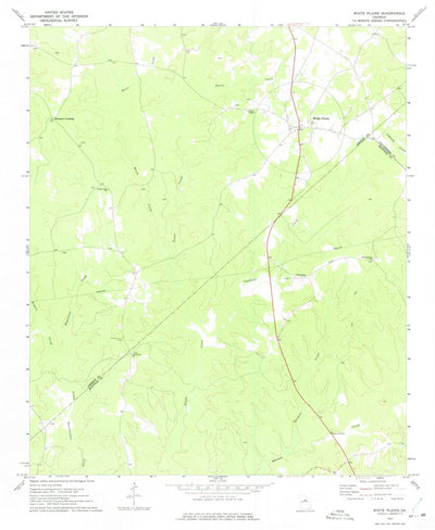 United States Geological Survey White Plains, GA (1972, 24000-Scale) digital map