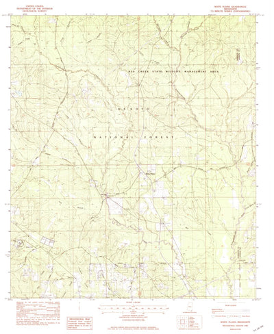 United States Geological Survey White Plains, MS (1982, 24000-Scale) digital map