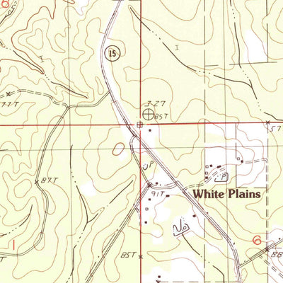 United States Geological Survey White Plains, MS (1982, 24000-Scale) digital map