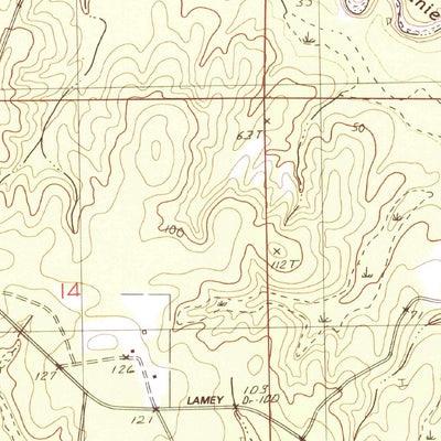 United States Geological Survey White Plains, MS (1982, 24000-Scale) digital map