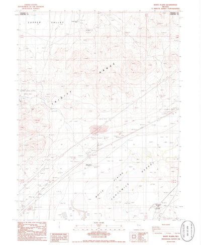 United States Geological Survey White Plains, NV (1986, 24000-Scale) digital map