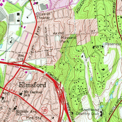 United States Geological Survey White Plains, NY (1967, 24000-Scale) digital map