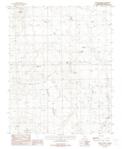 United States Geological Survey White Pockets, AZ (1988, 24000-Scale) digital map