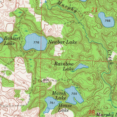 United States Geological Survey White Potato Lake, WI (1973, 24000-Scale) digital map