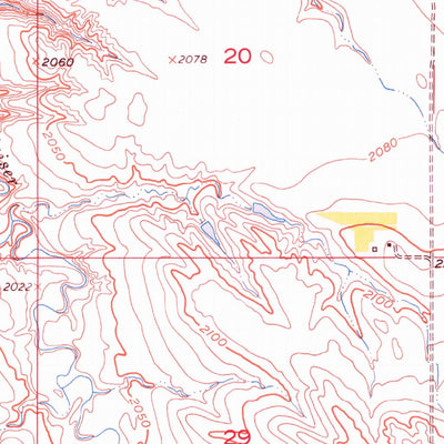 United States Geological Survey White River NE, SD (1951, 24000-Scale) digital map