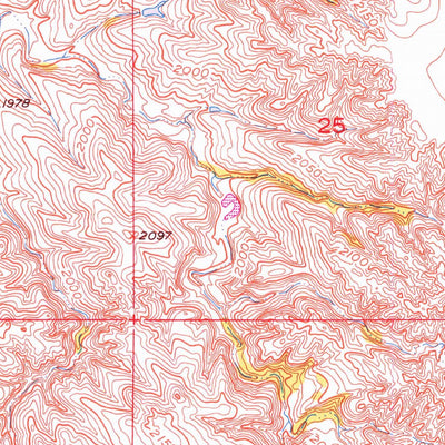 United States Geological Survey White River NE, SD (1951, 24000-Scale) digital map