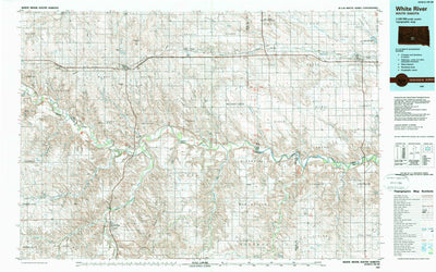 United States Geological Survey White River, SD (1985, 100000-Scale) digital map