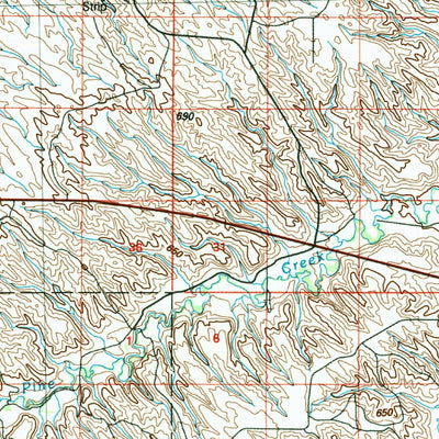United States Geological Survey White River, SD (1985, 100000-Scale) digital map