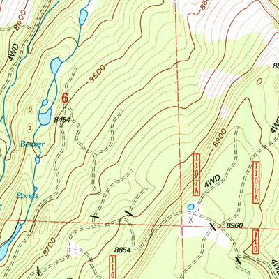 United States Geological Survey White Rock Canyon, WY (1992, 24000-Scale) digital map