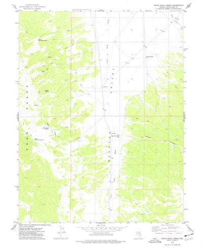 United States Geological Survey White Rock Creek, NV (1973, 24000-Scale) digital map