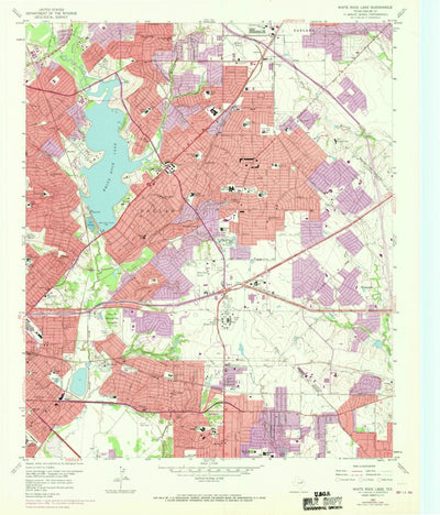 United States Geological Survey White Rock Lake, TX (1957, 24000-Scale) digital map