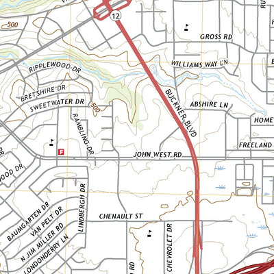 United States Geological Survey White Rock Lake, TX (2022, 24000-Scale) digital map