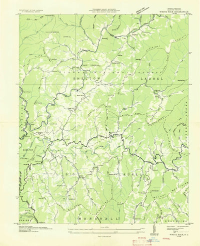 United States Geological Survey White Rock, NC (1936, 24000-Scale) digital map