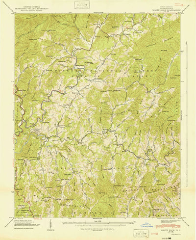 United States Geological Survey White Rock, NC (1940, 24000-Scale) digital map