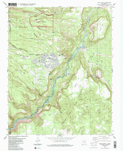 United States Geological Survey White Rock, NM (1984, 24000-Scale) digital map