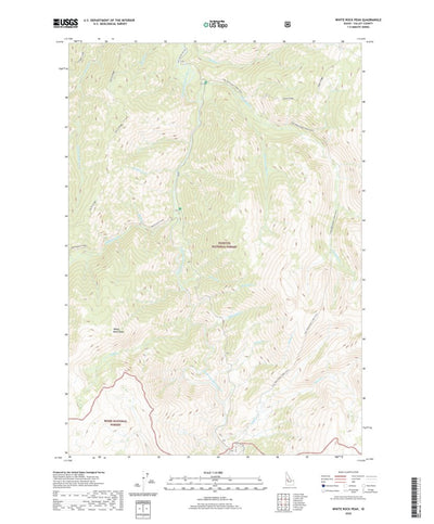 United States Geological Survey White Rock Peak, ID (2020, 24000-Scale) digital map