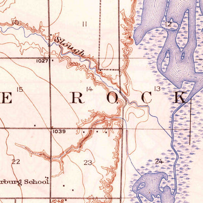 United States Geological Survey White Rock, SD-MN-ND (1918, 62500-Scale) digital map