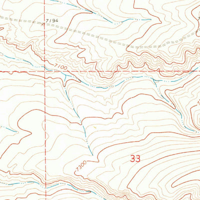United States Geological Survey White Rocks, WY (1968, 24000-Scale) digital map