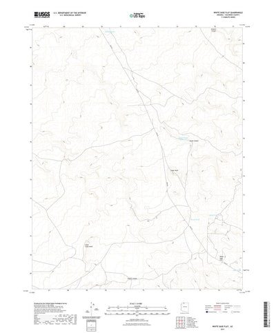 United States Geological Survey White Sage Flat, AZ (2021, 24000-Scale) digital map