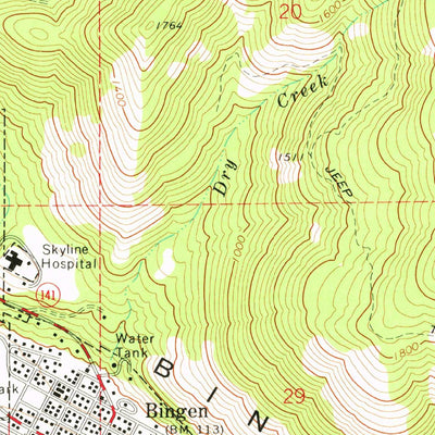 United States Geological Survey White Salmon, WA-OR (1978, 24000-Scale) digital map