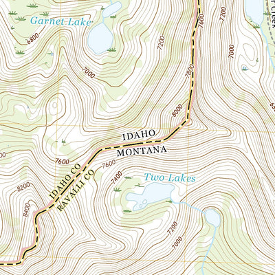 United States Geological Survey White Sand Lake, ID (2020, 24000-Scale) digital map