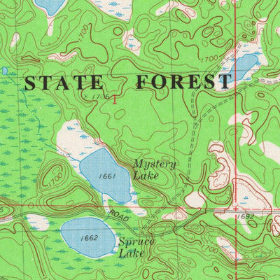 United States Geological Survey White Sand Lake, WI (1981, 24000-Scale) digital map