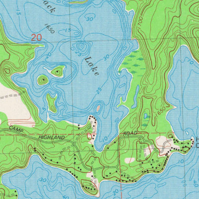United States Geological Survey White Sand Lake, WI (1981, 24000-Scale) digital map