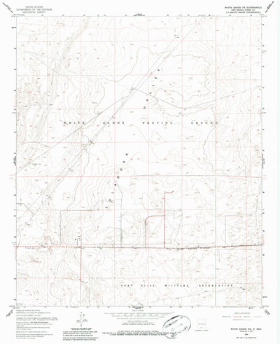 United States Geological Survey White Sands NE, NM (1955, 24000-Scale) digital map