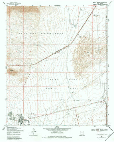 United States Geological Survey White Sands, NM (1955, 24000-Scale) digital map